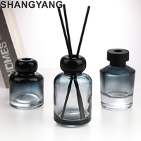 Flacon diffuseur de parfum en verre de luxe 100 ml, vide, transparent, avec couvercle en bois, rechargeable, étiquettes personnalisables pour boîte sur mesure