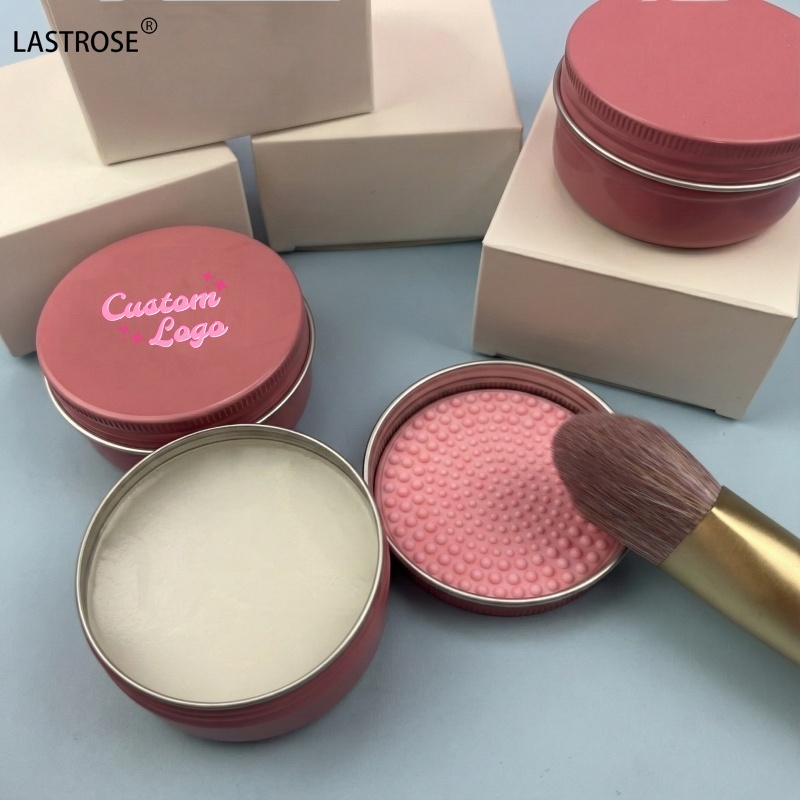 White Gradient Pink Solid Makeup Brush