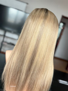 100% cheveux bruts humains blonds Balayage HD perruque avant en dentelle pour les femmes blanches sans technologie de nœuds de blanchiment plus nœuds invisibles - Product Image 4