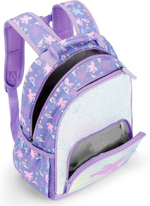 Viola Glitter Bling 15 pollici PVC zaino scuola <span class=keywords><strong>per</strong></span> bambine scintillano unicorno zaino <span class=keywords><strong>per</strong></span> bambini - Product Image 4