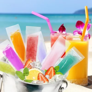 50Pcs Disposable Eco-Friendly PE Plastic <b>Ice</b> <b>Packs</b> Mold <b>Bags</b> for <b>Ice</b> Cream Juice Yogurt Fruit Smoothies-DIY Popsicle Sticks - Product Image 5