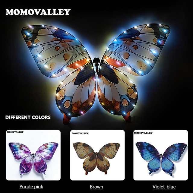Momovalley Multiple Color Effect Led Butterfly Remote Control Drone Wedding Ring Party Decorations Flying Light Show
