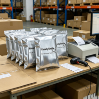 Enveloppes en polyéthylène écologiques et imperméables, épaisseur 0,5 mil, avec logo personnalisé, auto-adhésives, pour l'expédition de vêtements et de chaussures