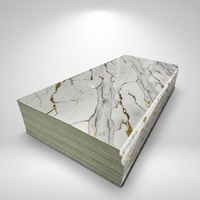 Panel de Pared de PVC Impermeable para Cocina Moderna, Patrón Geométrico, 1220x2440mm, Panel de Pared para Sala de Estar, Garantía de 5 Años
