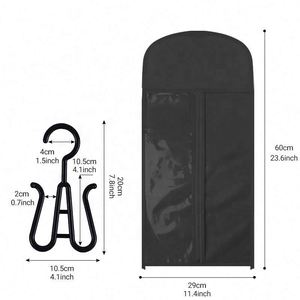 Sac de rangement anti-poussière pour perruques et extensions capillaires avec cintre intégré - Product Image 4