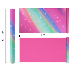 Girls Iridescent Gradient Wrapping <b>Paper</b> Sparkle Star Pattern For Little Girl Birthday Present Wrapping Wholesale - Product Image 6