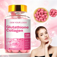 Complément alimentaire pour femmes adultes, blanchissant la peau, L-glutathion 5000 mg, gommes éclaircissantes pour la peau, anti-âge, antioxydant