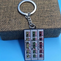 Porte-clés futuriste pour machine à remonter le temps, style rétro, alliage de fer, cadeau parfait pour les fans de science-fiction, 1 pièce