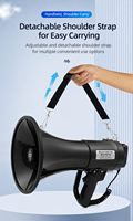 Mégaphone Bluetooth portable rechargeable ANT5PPE avec enregistrement sur carte USB/TF et haut-parleur PA