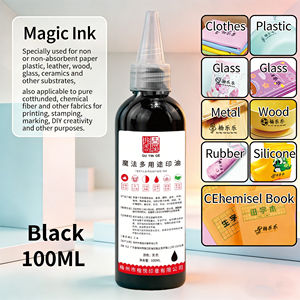 Inchiostro Multiuso Ink-magic <span class=keywords><strong>per</strong></span> Timbri Flash su Tessuto 100ml <span class=keywords><strong>per</strong></span> Timbrare su Carta, Metallo, Pelle, Legno, Vetro, Ceramica e Altre Superfici - Product Image 6