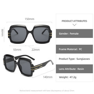 <span class=keywords><strong>Lunettes</strong></span> <span class=keywords><strong>tendance</strong></span> 2023, double ligne, grand carré rétro bleu floral dégradé nuances mode original femme sexy femmes <span class=keywords><strong>lunettes</strong></span> de soleil - Product Image 5