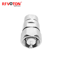 Placa RF con conector coaxial de níquel Abrazadera de enchufe macho tipo LC para cable coaxial alimentador 7/8