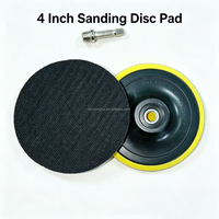 Plaque de support de ponçage à crochets et boucles M10 M14 de 3 à 7 pouces, 75-180 mm, avec adaptateur pour meuleuse d'angle et perceuse électrique