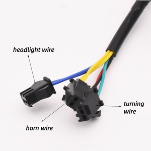 Accessoires pour véhicules : Commutateur combiné trois-en-un avec clignotant, phare et klaxon pour tricycle 48V 60V - Product Image 4