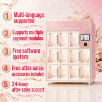 Distributeur automatique de fleurs Yunyin, paiement sans argent liquide, libre-service pour les magasins de proximité, les centres événementiels, les espaces publics
