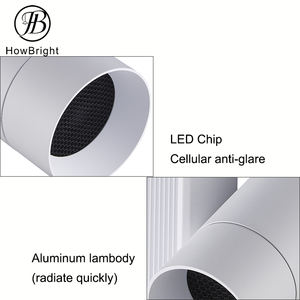 कार्यालय भवन समायोज्य रोटेटेबल रेल स्थापित ट्रैक कोब ट्रैक लाइट - Product Image 3