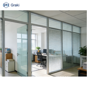 <span class=keywords><strong>Cloison</strong></span> de bureau en aluminium de 90 mm avec un design moderne et une absorption <span class=keywords><strong>acoustique</strong></span> très efficace - Product Image 6