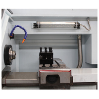 Torno CNC Horizontal CK0660 con Portaherramientas, Máquina de Torneado de Metal de Alta Eficiencia, para Piezas de Trabajo de Diámetro Pequeño, Trabajo Ligero