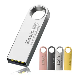 Super Mini USB Flash Drive 4GB 32GB 16GB 8GB Metal Pen Drive Pendrive 128GB 64GB USB Flash Memory Personalized USB Stick