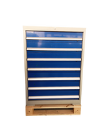 Armoire à outils en fer REACH OEM grande capacité à 7 tiroirs, séparateurs de tiroirs réglables, verrouillage central, capacité de charge de 1000 kg, revêtement en poudre