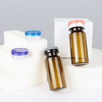 Petites fioles en verre pour sérum de 3 ml, 5 ml, 10 ml, flacons vides à usage médical avec bouchon en caoutchouc