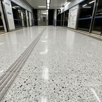 Dalles de terrazzo artificielles résistantes à l'usure aux couleurs personnalisées, design moderne pour villa, hôtel, appartement, escalier
