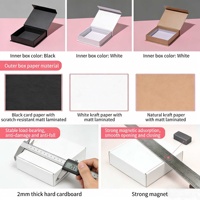 Luxuriöse UV-beschichtete Magnetverschluss-Geschenkbox aus Hartkarton für Schokoladentrüffel und Süßigkeiten mit Tasche für Hochzeit und Valentinstag