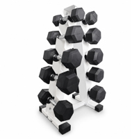 Ensemble d'haltères hexagonales en caoutchouc PM FIT 1205 pour musculation, 55lbs, 60lbs, 65lbs, 70lbs, 75lbs, 90lbs, 100lbs, durable, universel, pour la salle de sport et le fitness