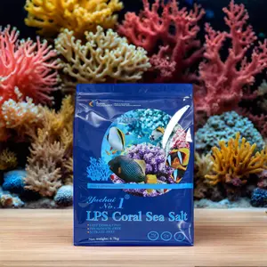 Sal marinho artesanal coral vermelho pro sal, caixa com 20kg, saco com 25kg, sal marinho LPS Coral Reef