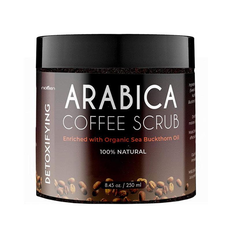 Hot Selling Organic Anti-Cellulite Exfoliating Coffee Arabica Face Body Scrub