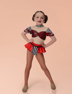 Traje de Danza de una Pieza Estilo <span class=keywords><strong>Boutique</strong></span> para Bailarinas Pequeñas, con Lentejuelas y Malla, para Jazz y Espectáculos - Product Image 6