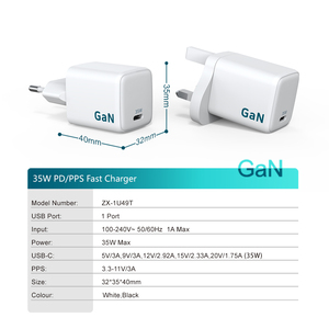 ZONSAN chargeur rapide Mobile USB-C chargeur GAN 35W pour <span class=keywords><strong>IPhone</strong></span> 12/12 Pro Max/11 Pro/11 Pro Max/XS/<span class=keywords><strong>XR</strong></span>/X/8 Plus - Product Image 6