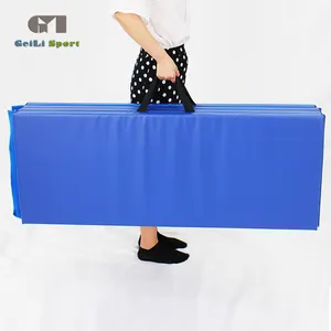 מחצלת עבור gymanstic פילאטיס יאגה משחקים ריצוף מתיחה היאבקות עם PVC משטח ספוג ב כחול