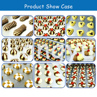 Machine automatique de dépose de biscuits trois couleurs LONGYU SV-700C, équipement commercial de fabrication de biscuits pour boulangerie industrielle