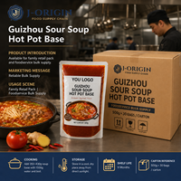 Pittige Zure Soep Hot Pot Basis Chinese Kruidensaus 500g Zakje Houdbaar Groothandel Fabriekslevering Restaurantgebruik