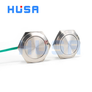 HUSA Switch <strong>Button</strong> Manufacturer 22mm Industrial <strong>Button</strong> IP65 Waterproof Ultra Thin Push <strong>Button</strong> Switches Without Illuminated - Product Image 2