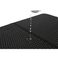 Tapis de litière double couche pour chien et chat étanche à l'urine Plusieurs tailles Couleurs Motifs imprimés solides en mousse EVA