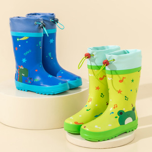 Wholesale High Quality Midi Rubber Waterproof Custom Unisex Kids Rain <b>Boots</b> for <b>Spring</b> & Autumn Seasons Shoes - Product Image 2