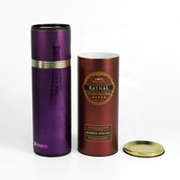 Caja de Regalo Personalizada para Vasos de Whisky, Vodka o Vino, en Forma de Cilindro Ovalado con Ventana Abierta