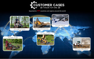 รถแทรกเตอร์ดีเซลขนาดเล็ก TW Super Discount 75 กิโลวัตต์ ระบบไฮดรอลิก ขับเคลื่อน 4 ล้อ พร้อมรถตักหลังขุด และชิ้นส่วนสำคัญ - Product Image 6