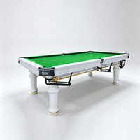 Table de billard d'intérieur haut de gamme PUSHIZHE, écologique, durable, personnalisable, avec pieds ronds pour usage domestique