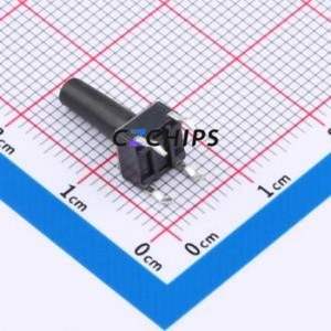 TC-6610-13.5-160 Tactile Switch Through hole Component THT,6x6mm Switch Single Pole Single Throw Round Button 1.6N Through Hole - Product Image 2