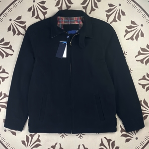 Jaket Bordir Logo Polo Grosir Desain Musim Dingin Kanvas Kuda Anti Angin Depan Katun Kasual Jaket Pria - Product Image 6