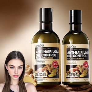 Shampooing <span class=keywords><strong>anti</strong></span>-<span class=keywords><strong>chute</strong></span> de cheveux à base d'acides aminés de gingembre biologique OEM SADOER, contrôle du sébum, nettoyage en profondeur, hydratant, <span class=keywords><strong>meilleur</strong></span> shampooing pour cheveux, vente en gros - Product Image 1
