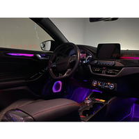 Tira Decorativa para Lámpara de Ambiente Ford Focus, Iluminación Interior Automotriz, Anillo Luminoso para Bocina, Luz Ambiental