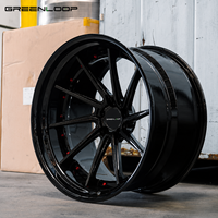 Jantes Greenloop en fibre de carbone forgée sur mesure, 20, 21, 22 pouces, légères, concaves profondes, pour supercars de luxe haute performance