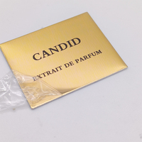 Autocollants métalliques personnalisés de luxe de haute qualité : étiquettes de logo imperméables pour flacons de parfum, meubles et bouteilles de vin