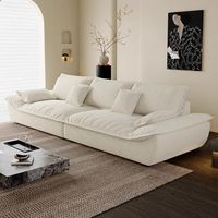 Canapé d'angle modulable en tissu rembourré au design moderne, en forme de L, pour salon