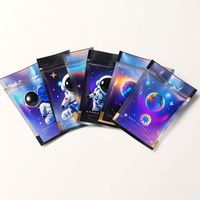 Mini petite pochette zip-lock en mylar refermable 1g, imprimé UV personnalisé, 3 sacs plats à sceller sur les côtés, pour emballage cosmétique, gommes comestibles
