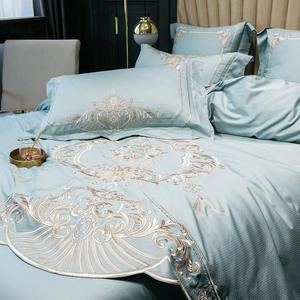HY Factory 100cotton Hotel Stripe Bedding <strong>Duvet</strong> Cover Good <strong>Price</strong> Solid Color Sells Well - Product Image 4